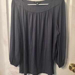 Cable & Gauge Women's Gray Top Size Large